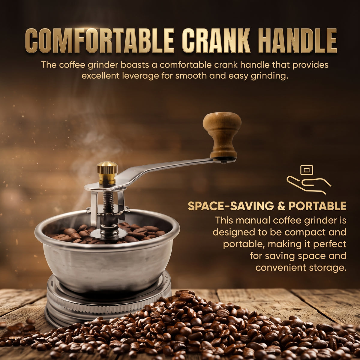 Coffee and Spice Grinder Lid for Mason Jars