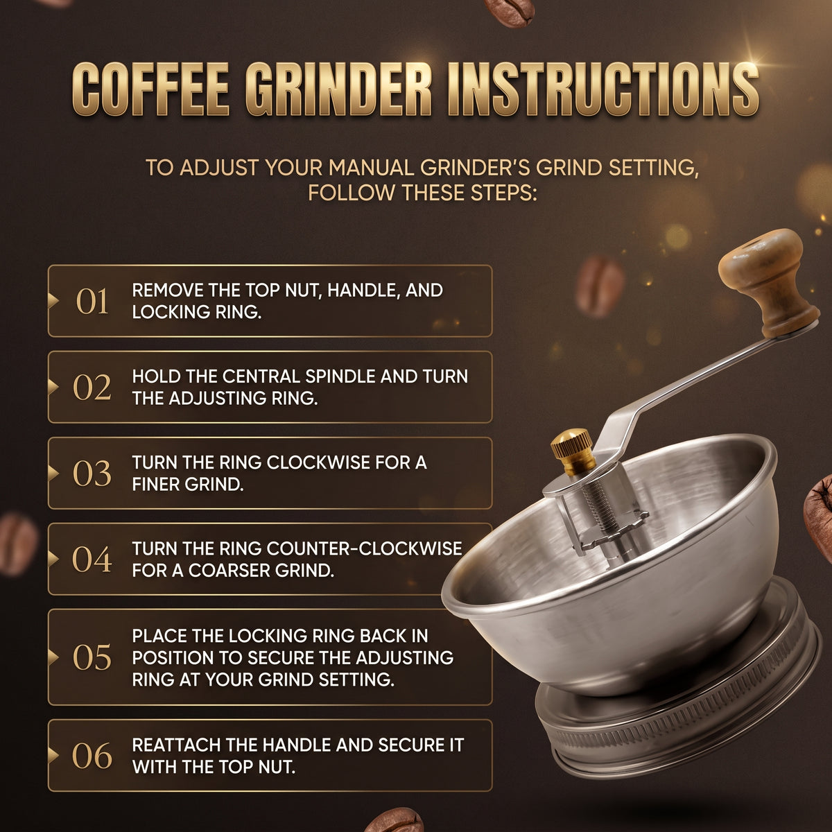 Coffee and Spice Grinder Lid for Mason Jars