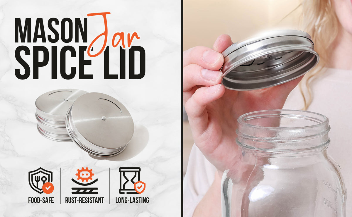 Stainless Steel Mason Jar Shaker Lids