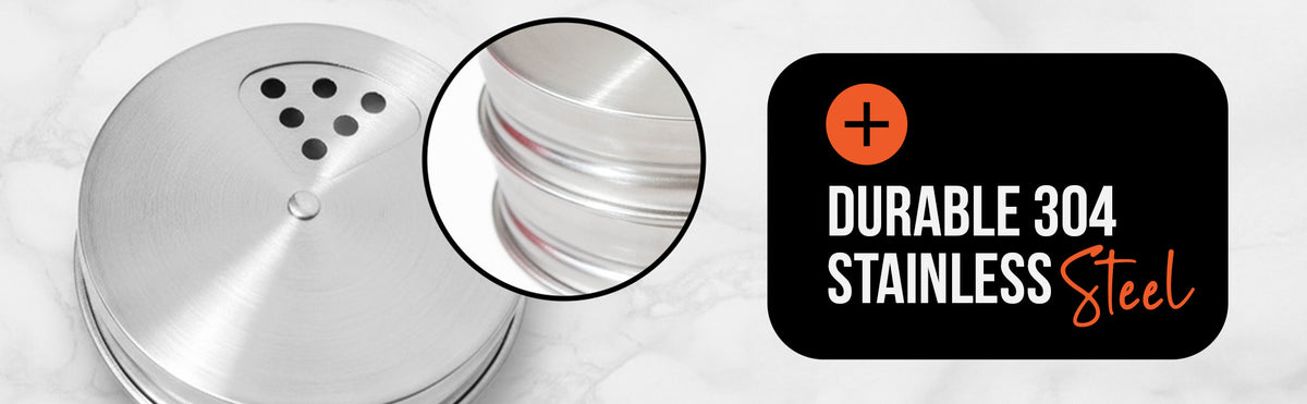 Stainless Steel Mason Jar Shaker Lids